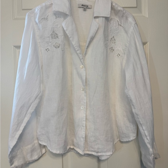 New (w/o tag) Madewell lite Yellow Short Sleeve Top - Picture 4 of 5